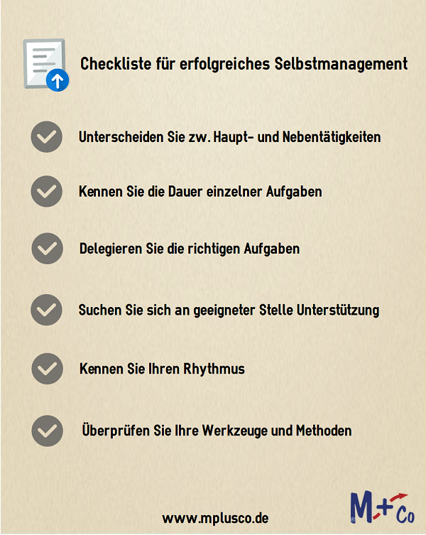 Checkliste für erfolgreiches Selbstmanagement